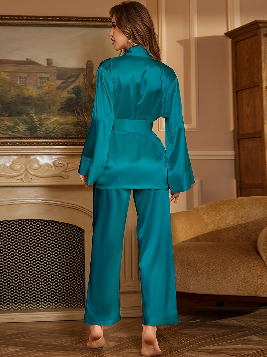 Genevieve™ | Elegant Robe & Pajama Set