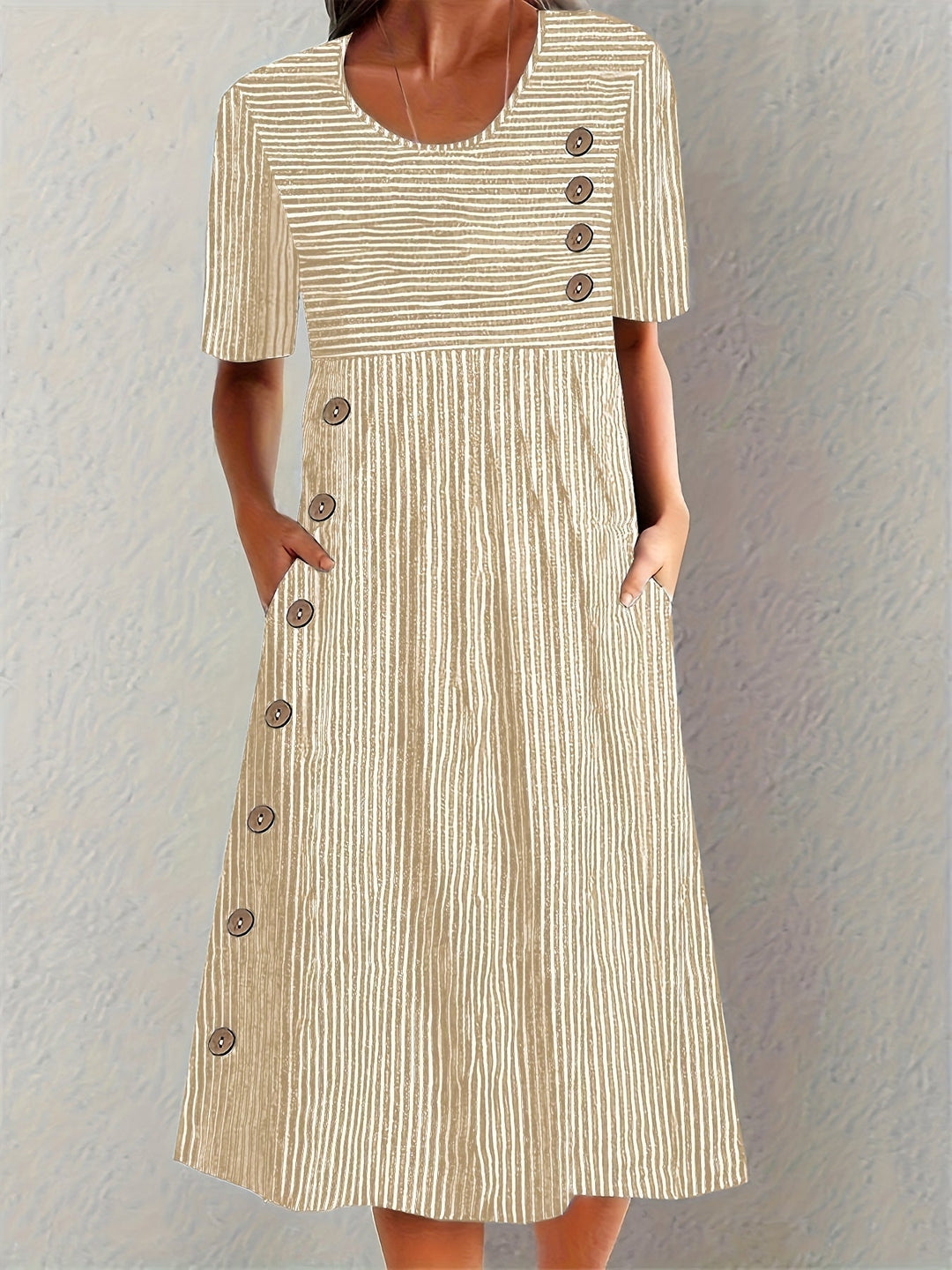 Astrid™ | Crisp Striped Summer Maxi
