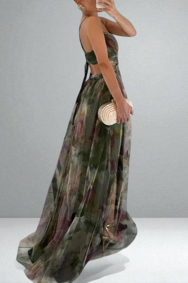 Brielle™ | Watercolor Maxi Dress