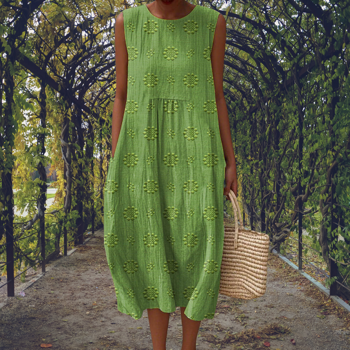 -Ginevra™ | Sleeveless Pocket Maxi Dress -
