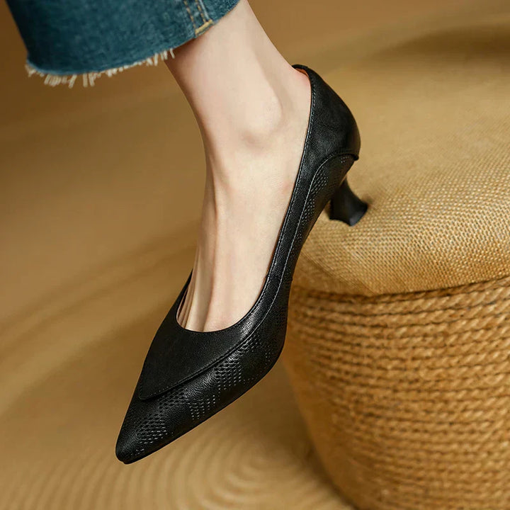 Lucia™ | Sculpted Mid Heel Pumps