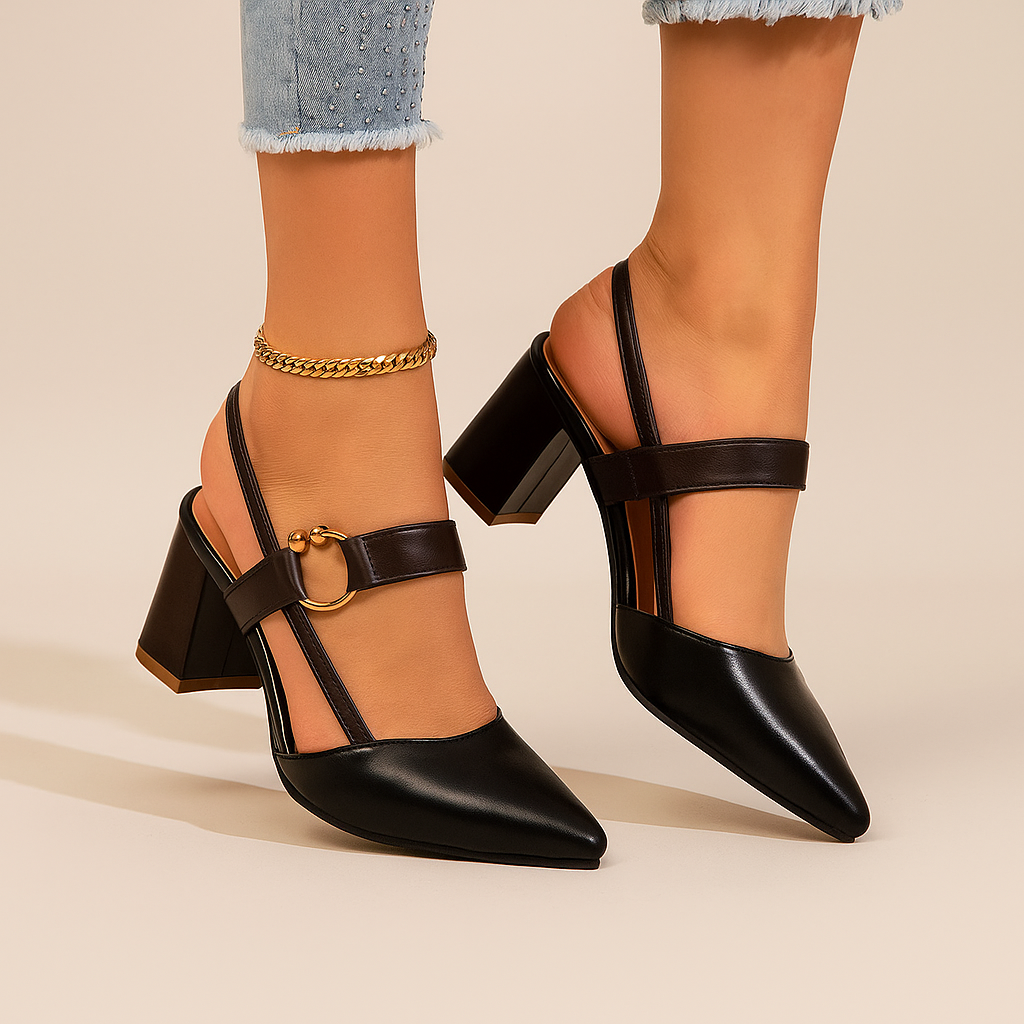 Mirette™ | Ring-Accent Statement Heels