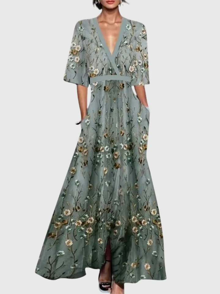 Cecily™ | Elegant Spring Maxi Dress