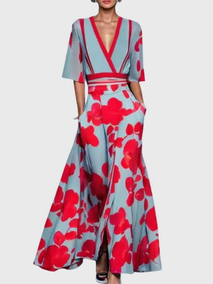 Cecily™ | Elegant Spring Maxi Dress