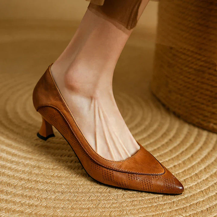 Lucia™ | Sculpted Mid Heel Pumps