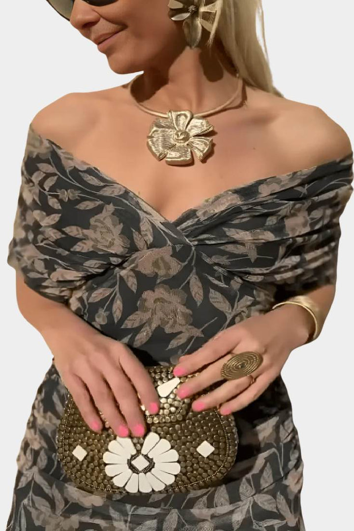 Aurora™ | Dreamy Floral Pleated Maxi Dress