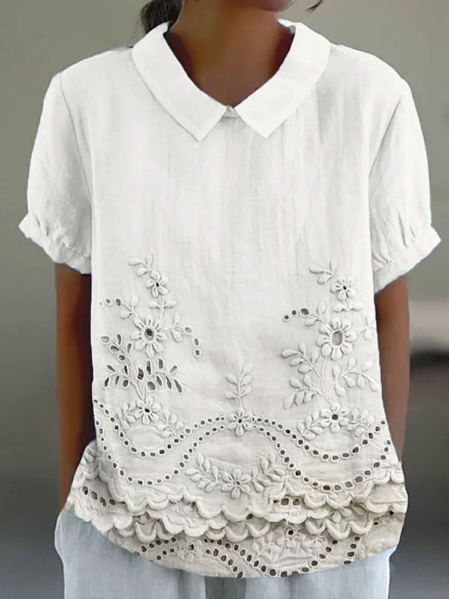 Celia™ | Floral Embroidered Shirt
