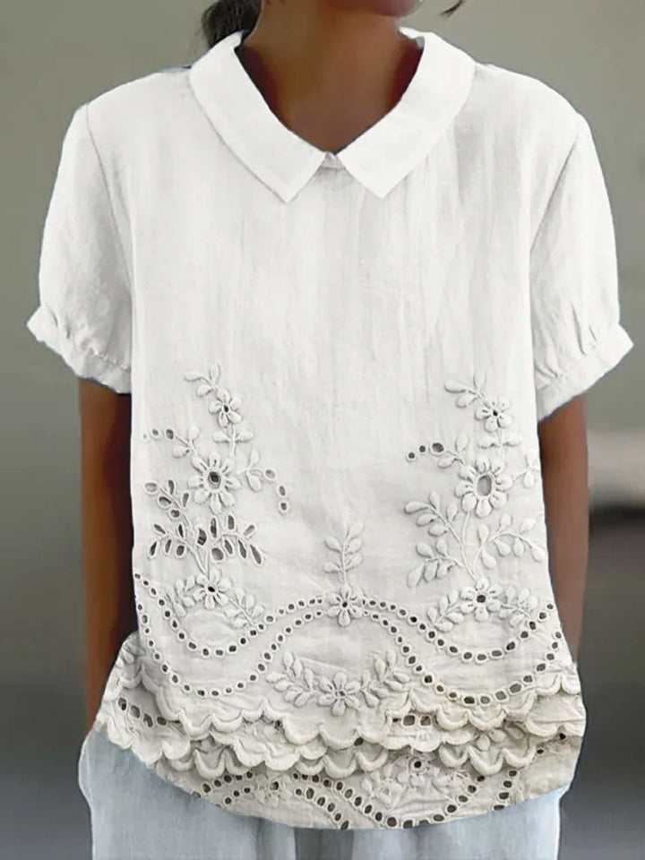 Celia™ | Floral Embroidered Shirt