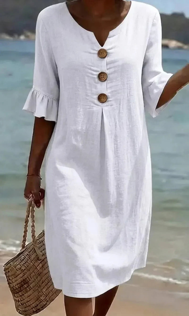 -Radmila™ | Textured Long Sleeve Dress-