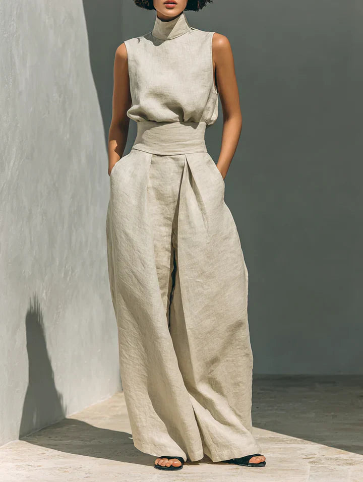 -Beatrix™ | Sleeveless Minimalist Set-