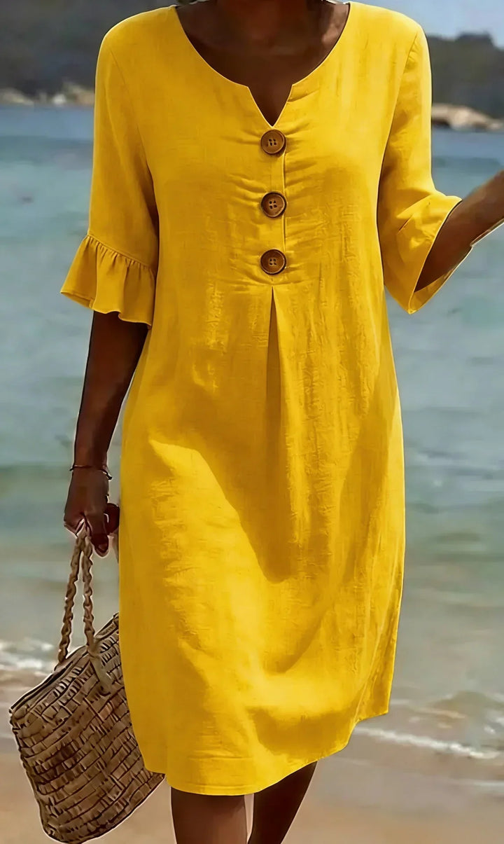 -Radmila™ | Textured Long Sleeve Dress-