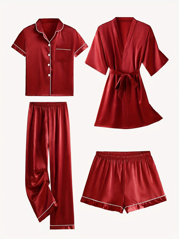 Victoria™ | 4-Piece Elegant Lounge & Robe Set