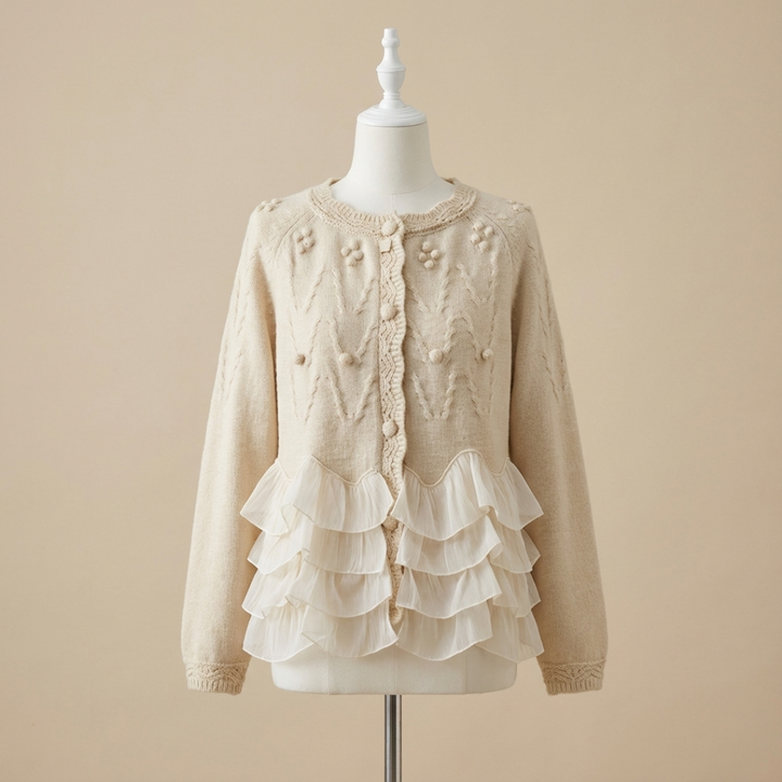 Caroline™ | Soft Ruffle Cardigan