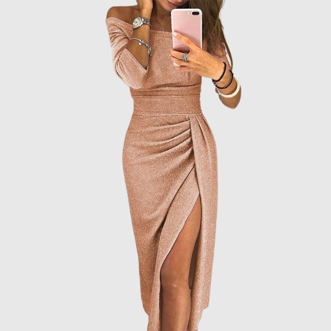Vivian™ | Flowing Halter Dress