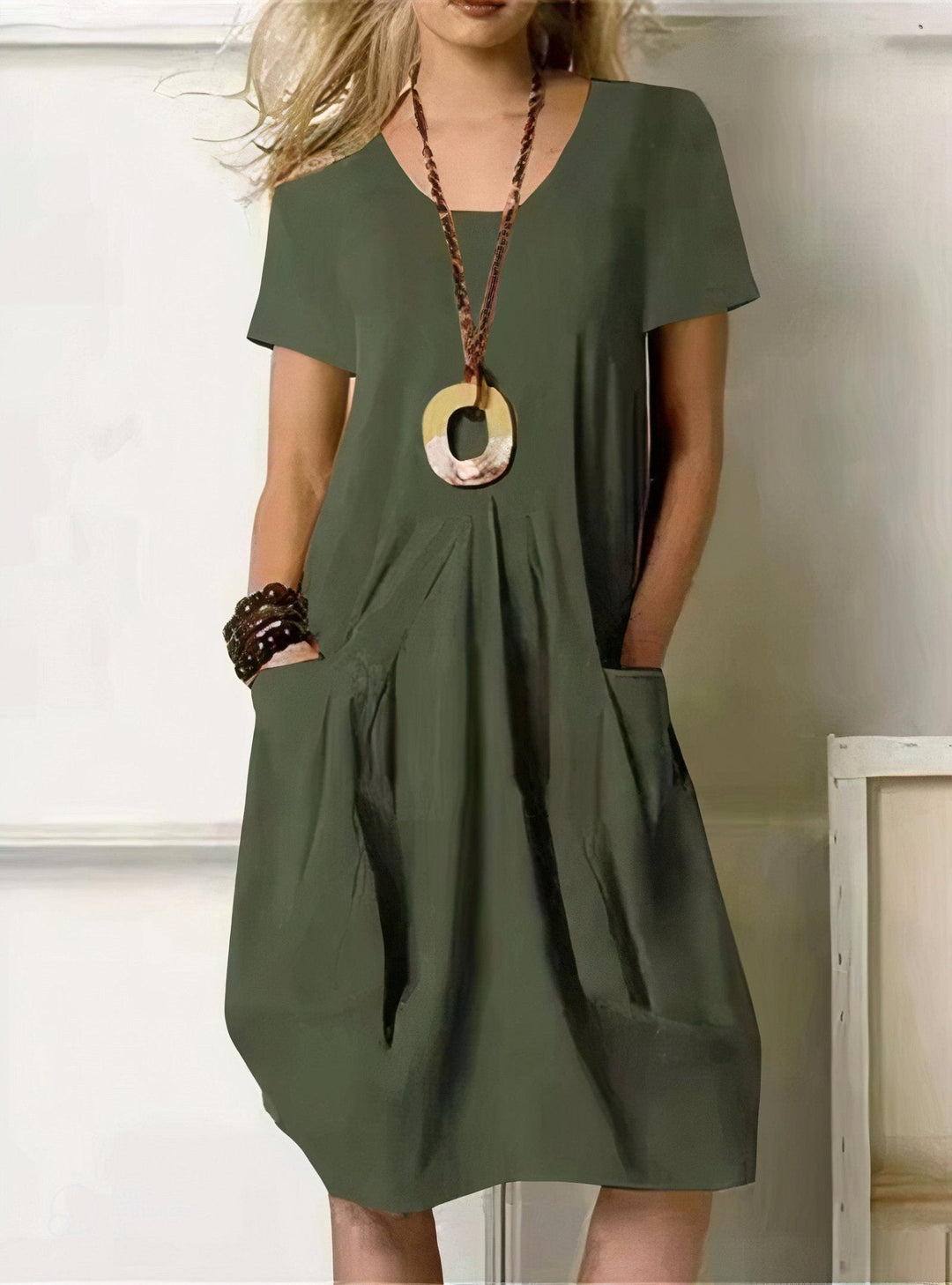 -Oriane™ | Fluid Casual Maxi Dress-