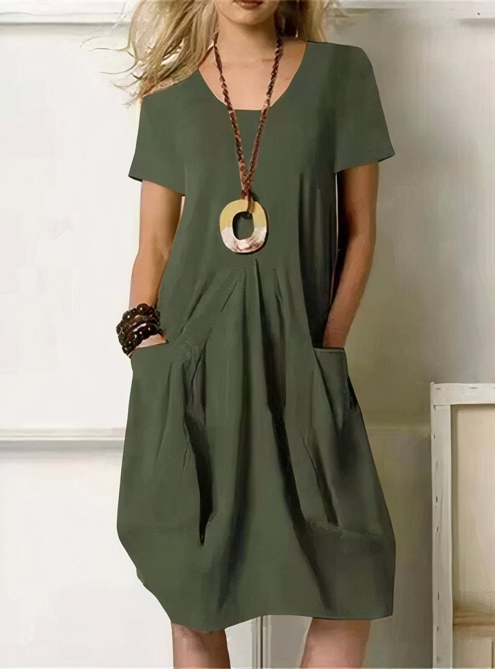 -Oriane™ | Fluid Casual Maxi Dress-