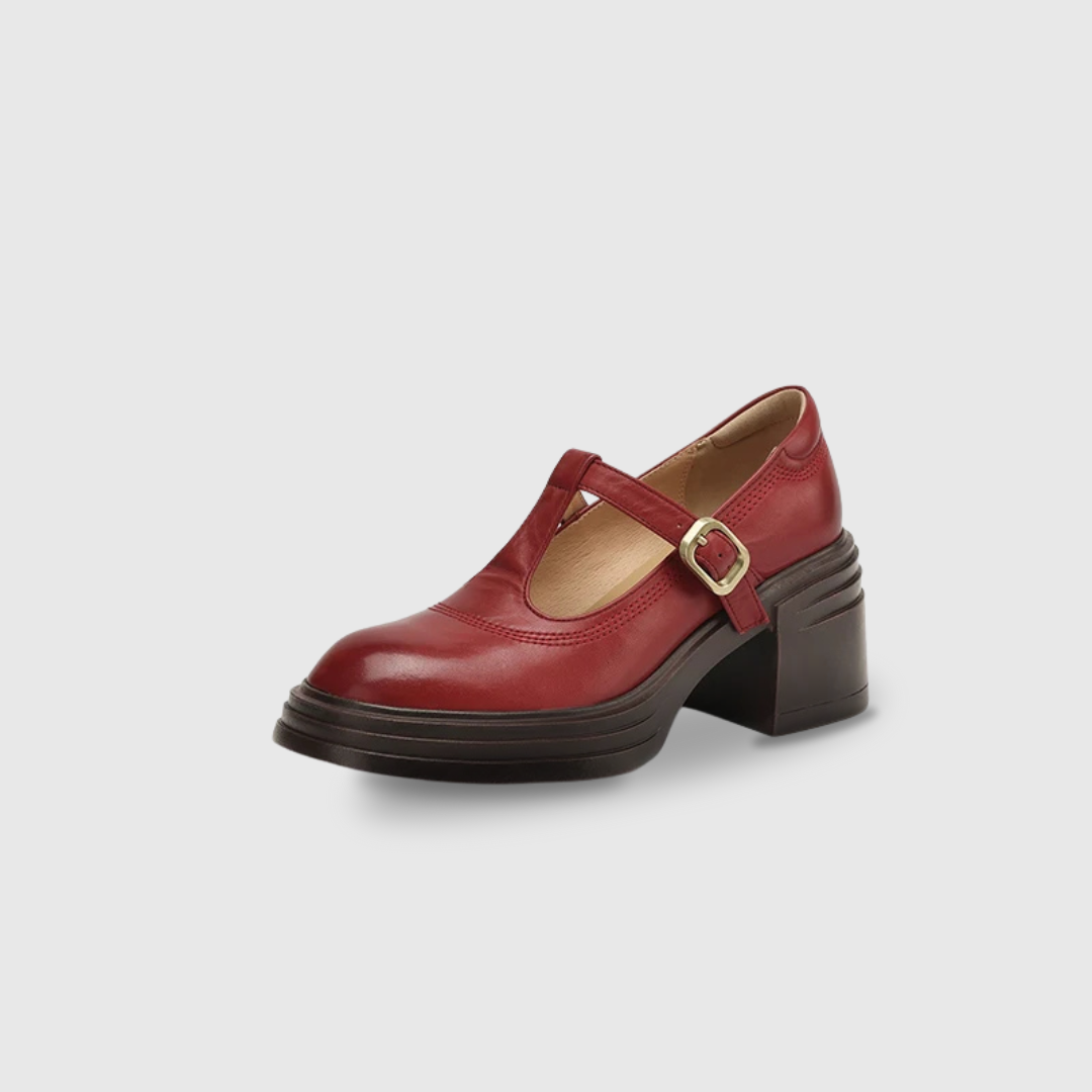 Brielle™ | Chunky Mary Jane Block Heel Pumps