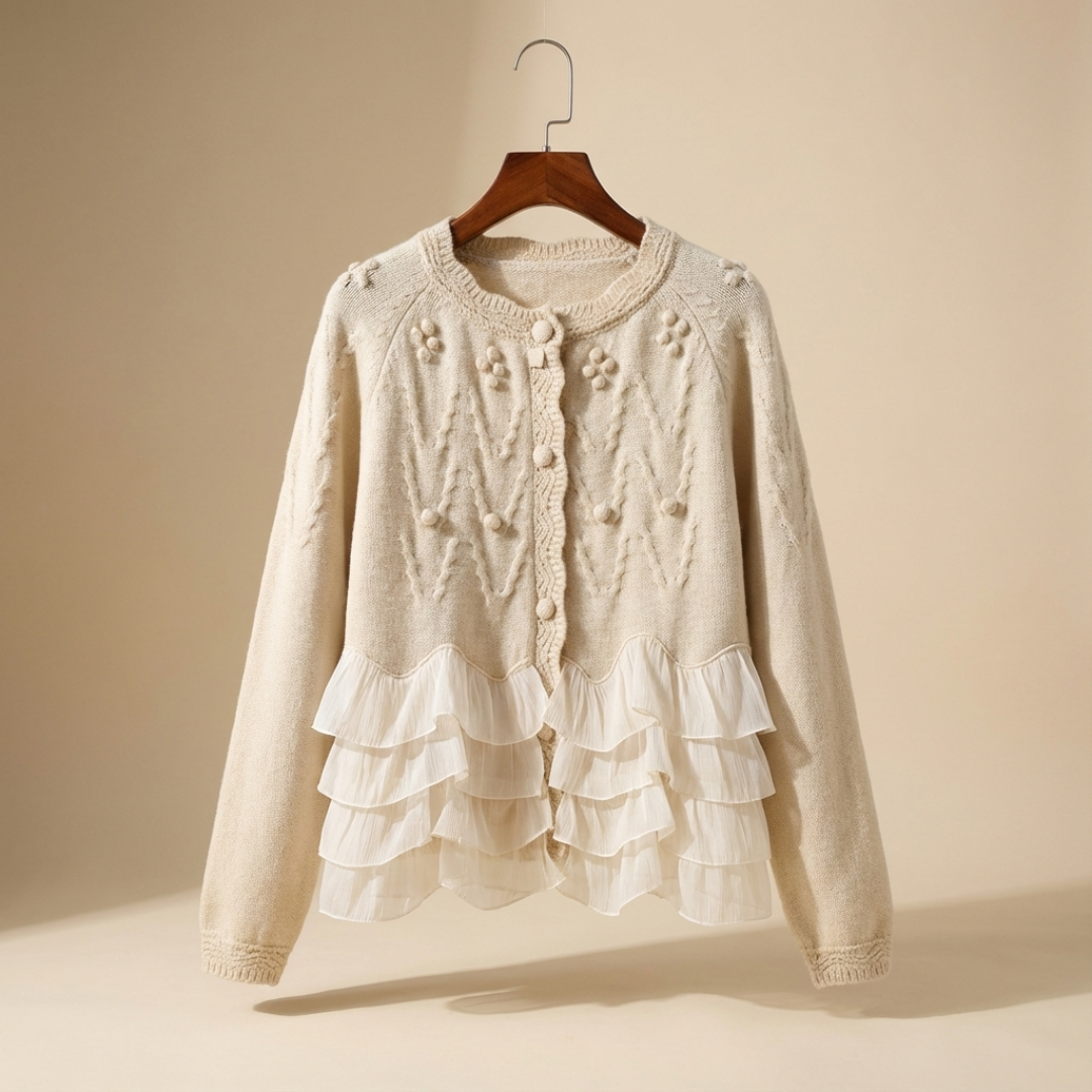 Caroline™ | Soft Ruffle Cardigan