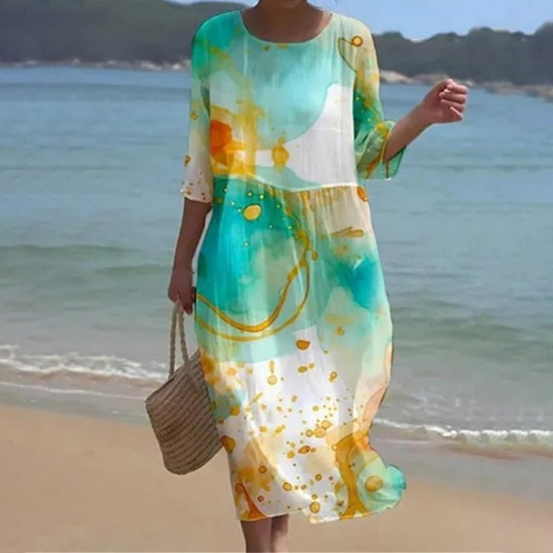 -Verity™ | Sunset Bloom Maxi Dress-