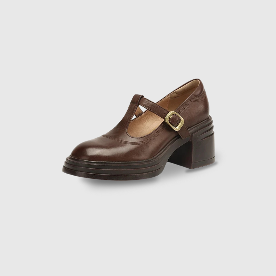 Brielle™ | Chunky Mary Jane Block Heel Pumps
