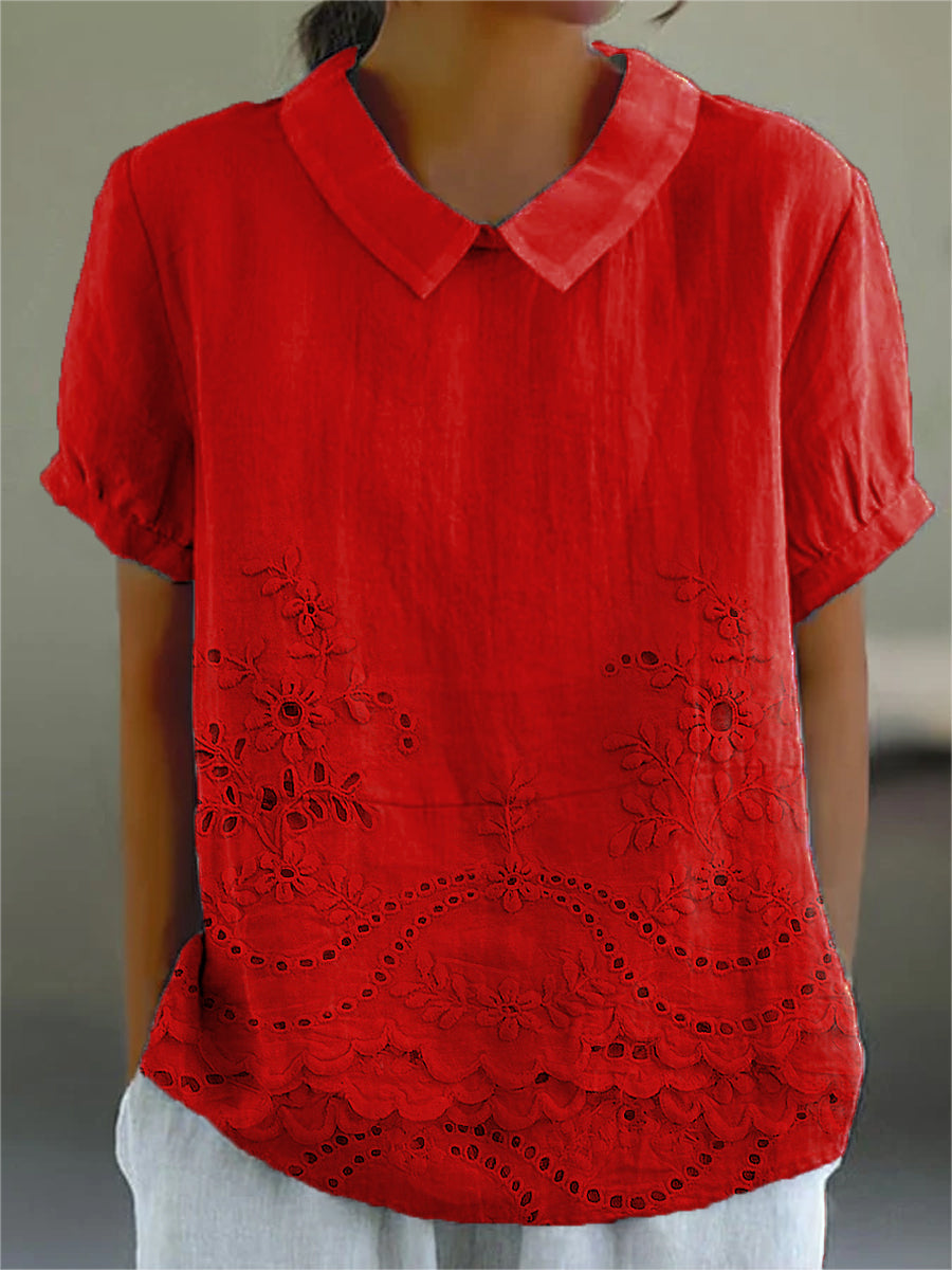 Celia™ | Floral Embroidered Shirt