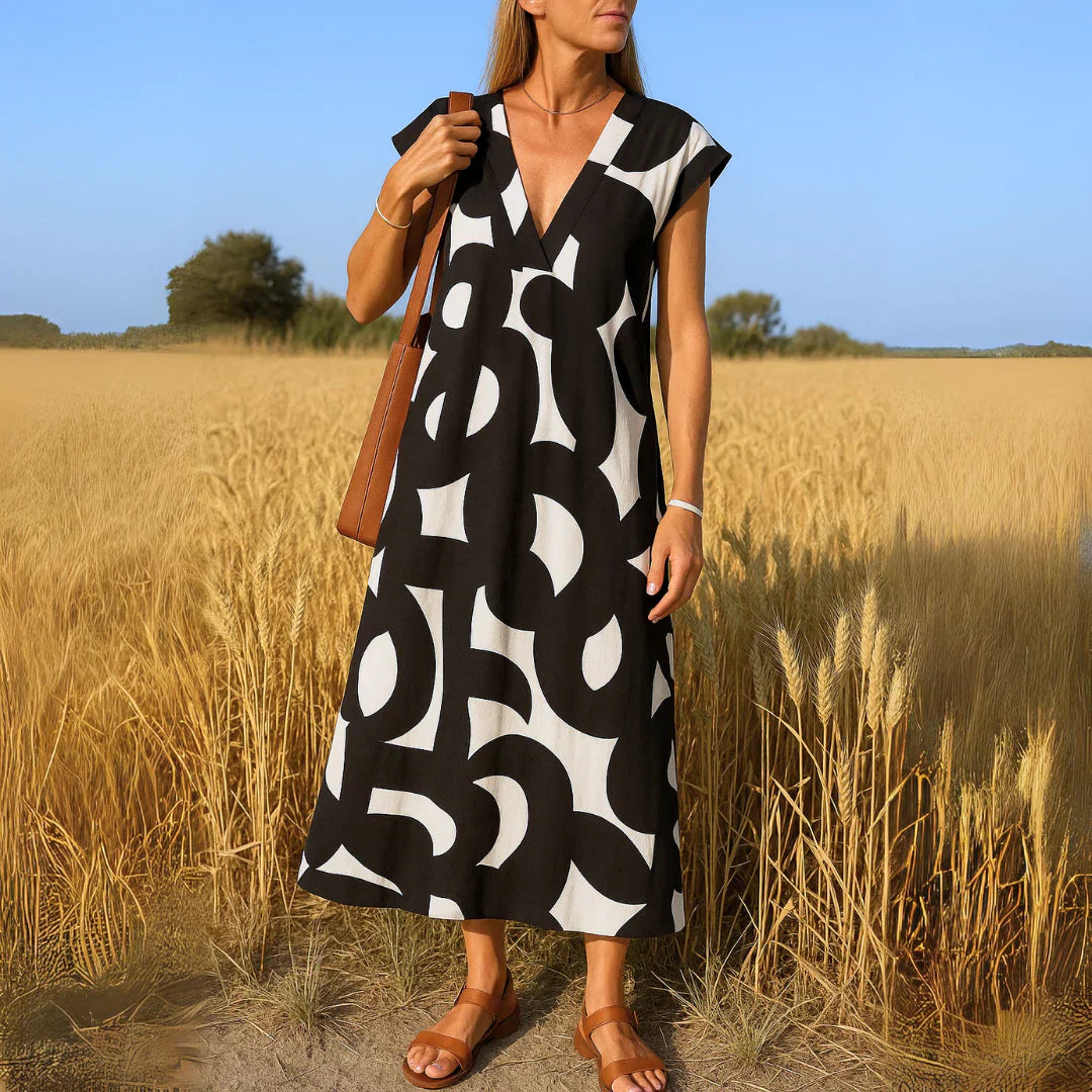 -Tatiana™ | Cutwork Detail Maxi Dress-