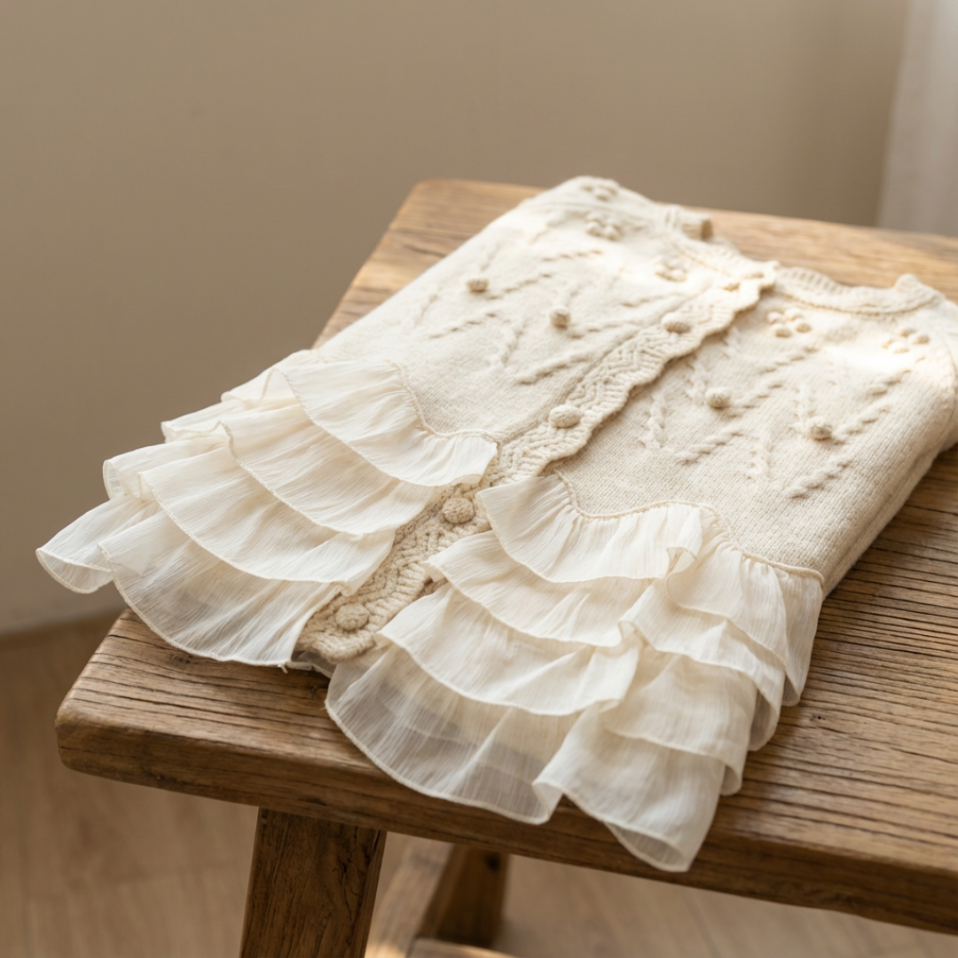Caroline™ | Soft Ruffle Cardigan