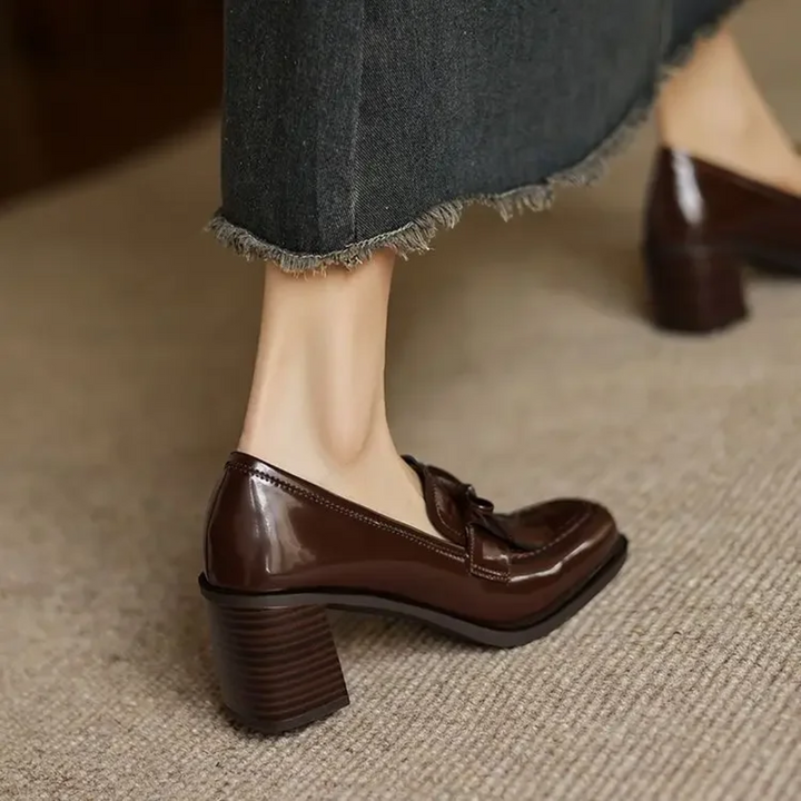 Eleanor™ | Tassel Loafer Heel Pumps