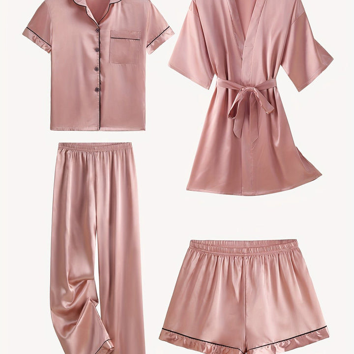 Victoria™ | 4-Piece Elegant Lounge & Robe Set