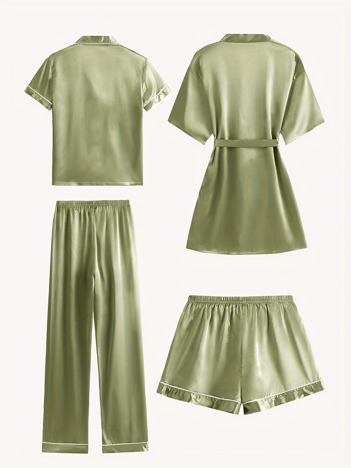Victoria™ | 4-Piece Elegant Lounge & Robe Set
