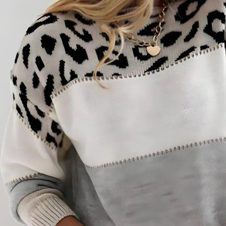 Michelle | Leopard Print Casual Sweater
