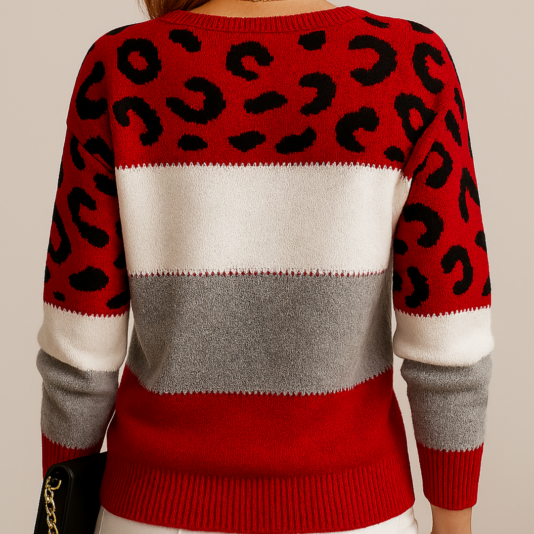 Michelle | Leopard Print Casual Sweater