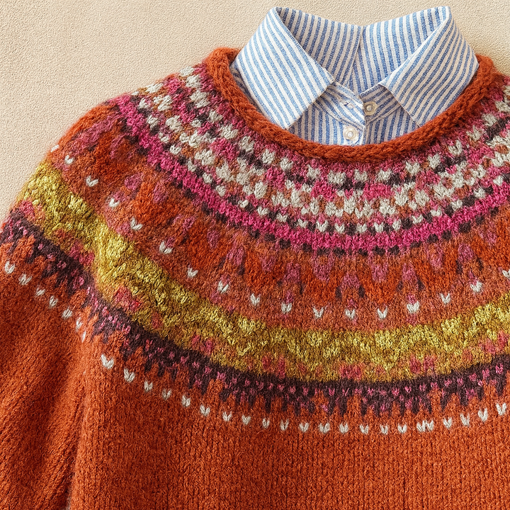 Simona™ | Chic Vintage Knit Sweater