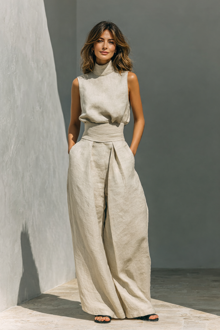 Solène™ | Minimalist Wide-Leg Set
