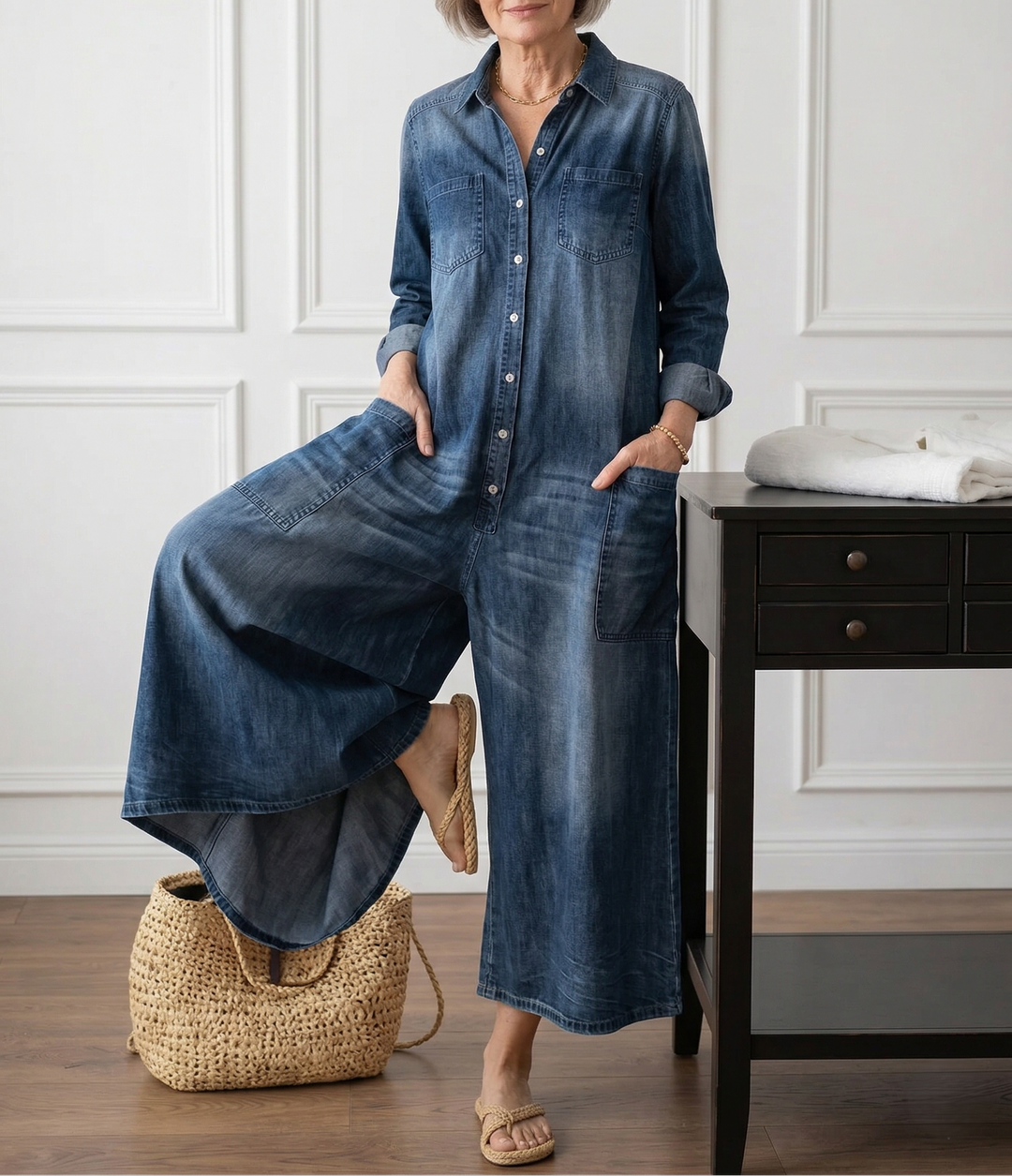 Romy™ | Vintage Washed Jumpsuit