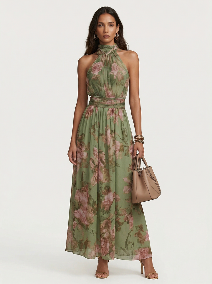 Vesper™ | Botanical Elegance Maxi Dress
