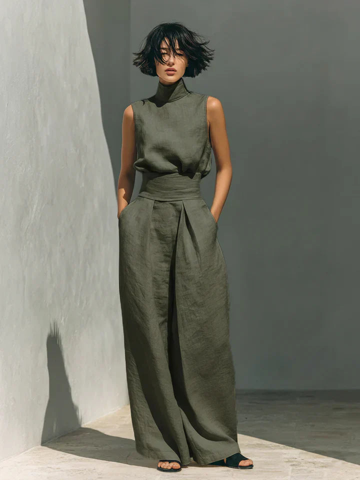 -Beatrix™ | Sleeveless Minimalist Set-