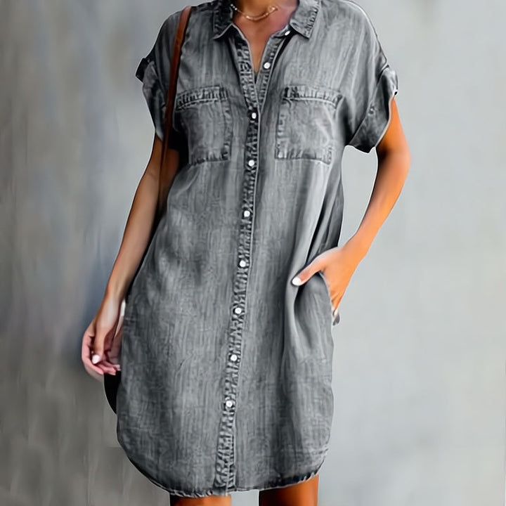 Bess™ | Classic Button-Down Shirt Dress