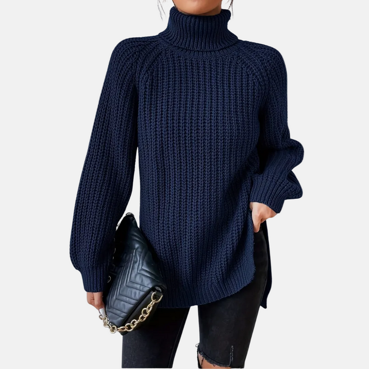 Melena™ Soft Knit Turtleneck Sweater