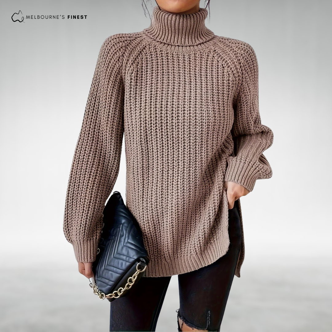Melena™ Soft Knit Turtleneck Sweater