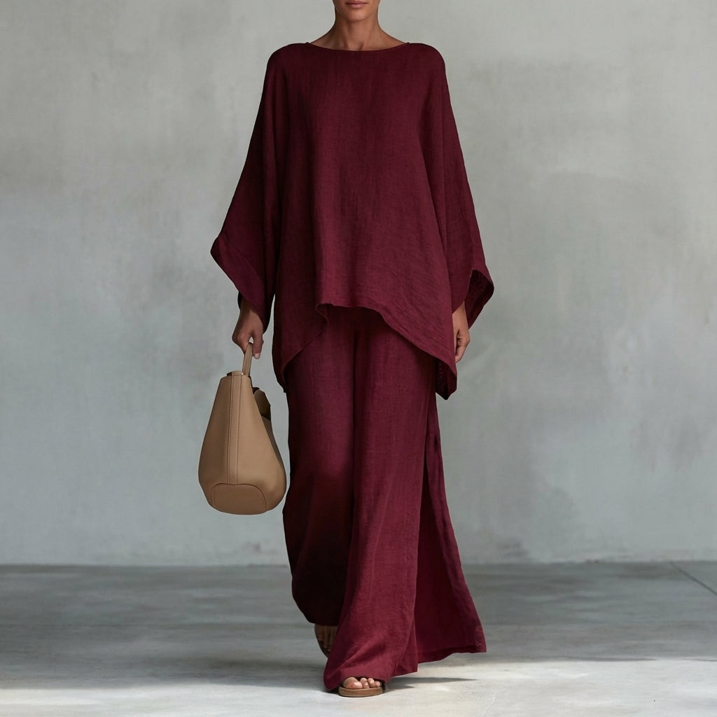 -Evangeline™ | Long Sleeve Two-Piece Set-