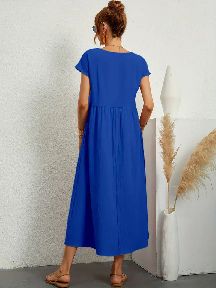 -Ursina™ | Fluid Midi Dress-