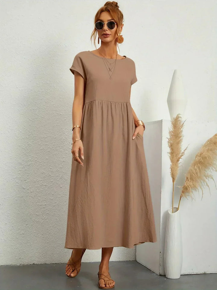 -Ursina™ | Fluid Midi Dress-