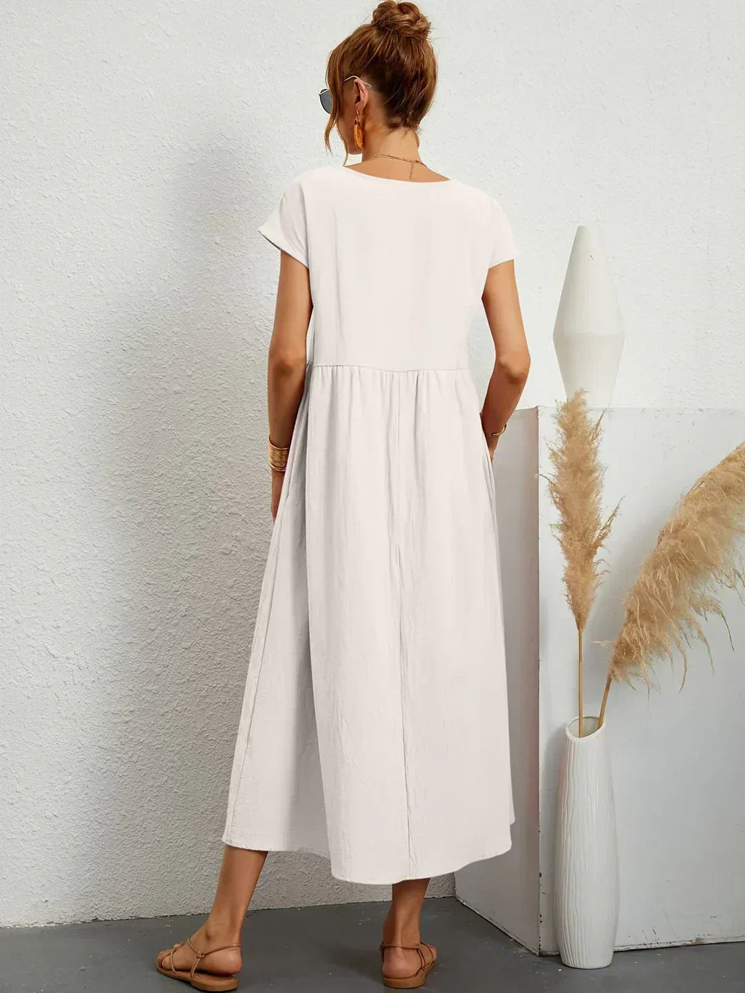 -Ursina™ | Fluid Midi Dress-