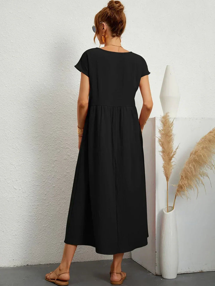 -Ursina™ | Fluid Midi Dress-