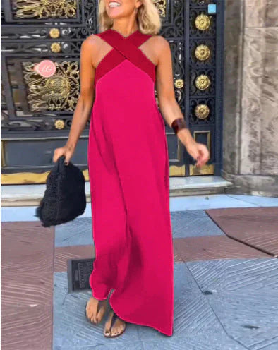 Quirine™ | Wrap-Front Maxi Dress.
