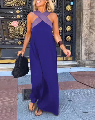 -Quirine™ | Wrap-Front Maxi Dress-
