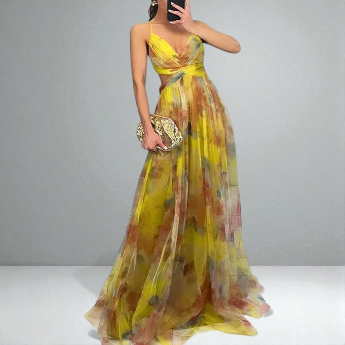 Brielle™ | Watercolor Maxi Dress