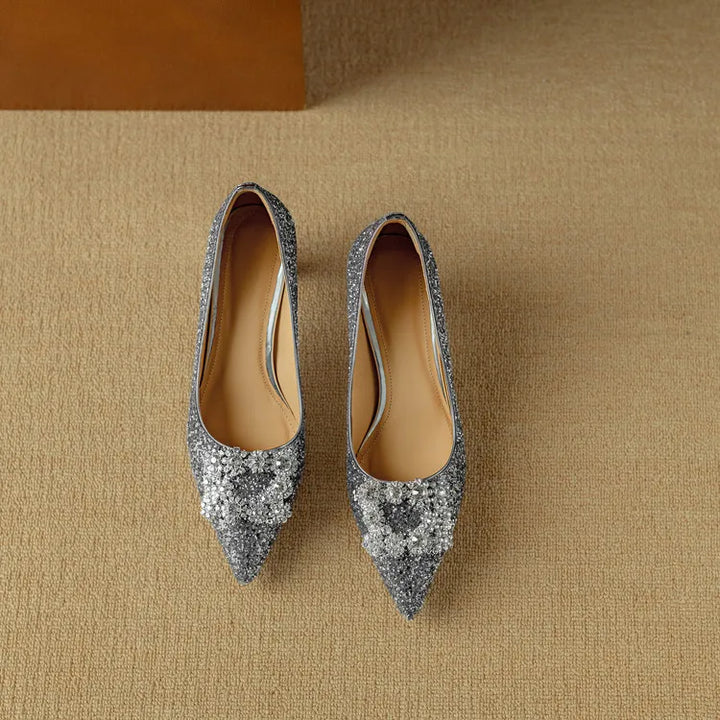 Celeste™ | Crystal Buckle Evening Pumps