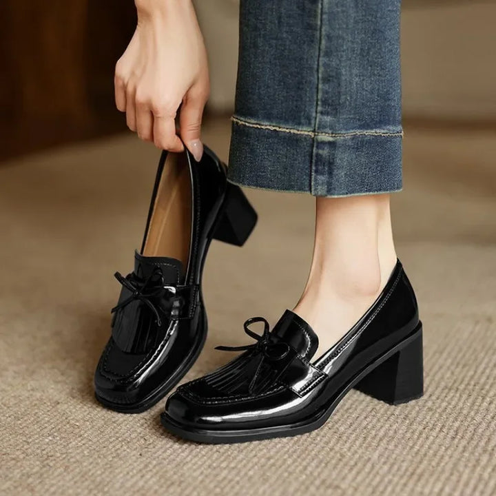Eleanor™ | Tassel Loafer Heel Pumps
